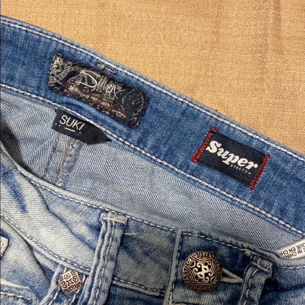 Silver Suki high rise Capri - Picture 6 of 6